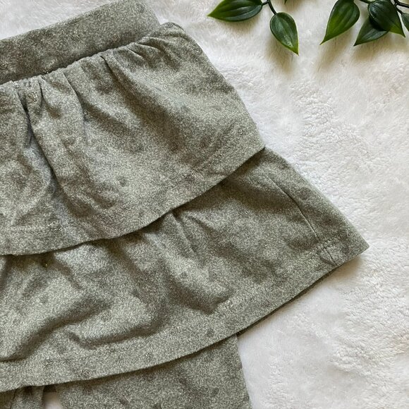 MiniBamba Baby Toddler Layered Leggings 18M | Grey Sparkle Hearts Skirted GUC - Picture 4 of 16